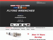 Tablet Screenshot of flyingwrenchesmobile.com